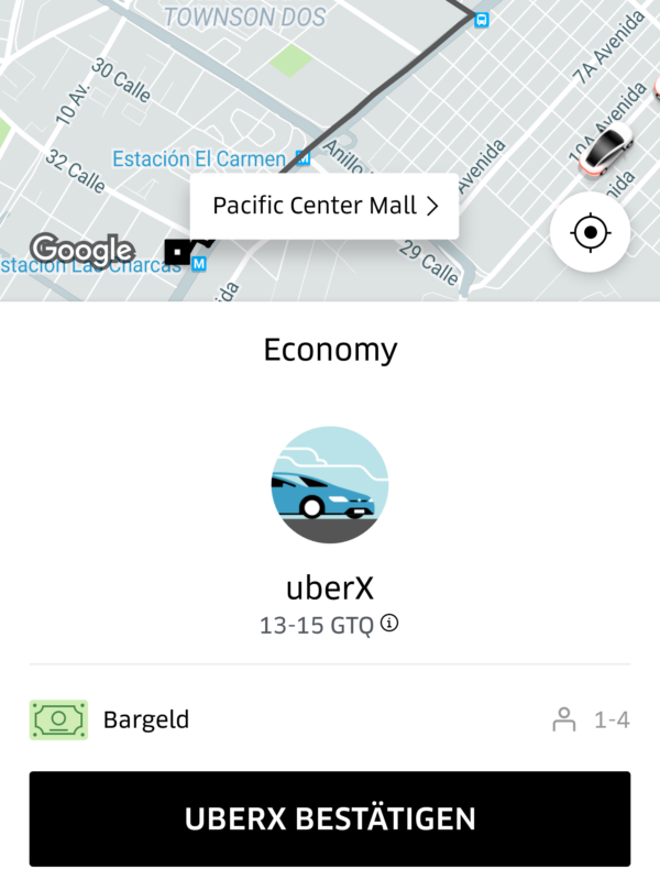 Uber in Guatemala