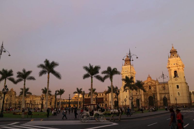 Sightseeing in der historischen Altstadt von Lima