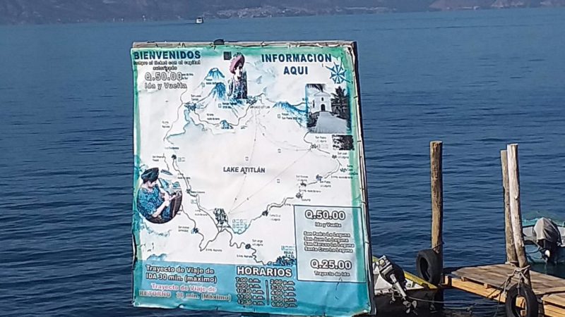 Lancha fahren auf dem Lago Atitlan