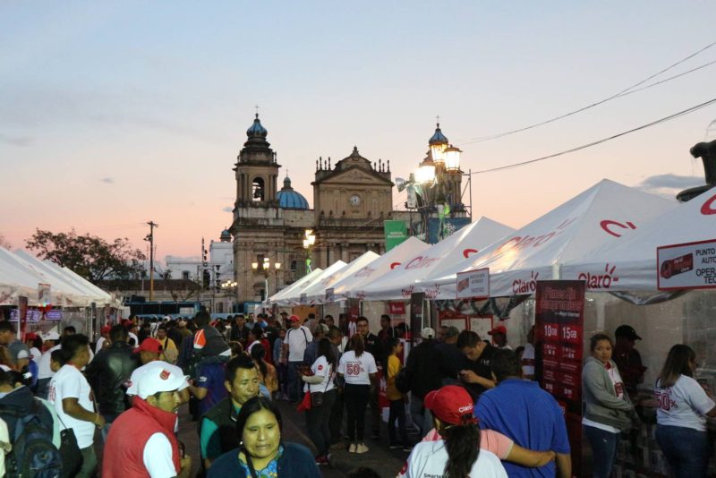 Weihnachtsmarkt in Guatemala Stadt
