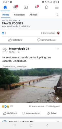 Hurrikane in Guatemala