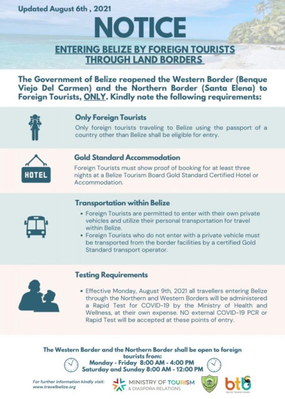 Border crossing from Guatemala to Belize